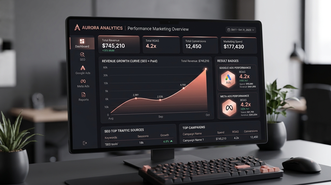 Aurora Cosmetics Full-Funnel Growth Engine